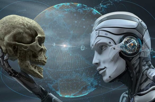 Robot carring the human skull- Elon Musk raises question on AI safety I LegalTechMunch