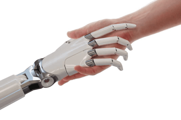 Human and robot hands | LegalTechMunch