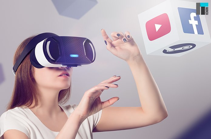 A girl wearing VR headsets | LegalTechMunch