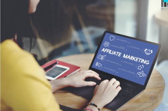 Girl taking the affiliate marketing course on laptop I LegalTechMunch