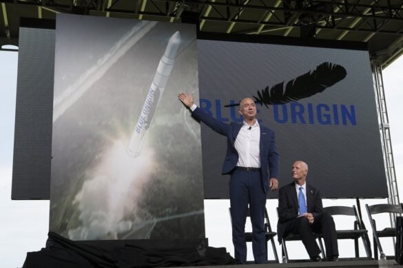 Jeff Bezos launching the Blue Origin I LegalTechMunch
