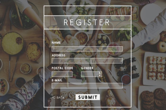 Conversion form example for landing pages