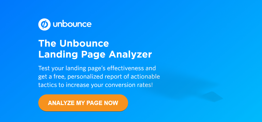 Unbounce landing page software