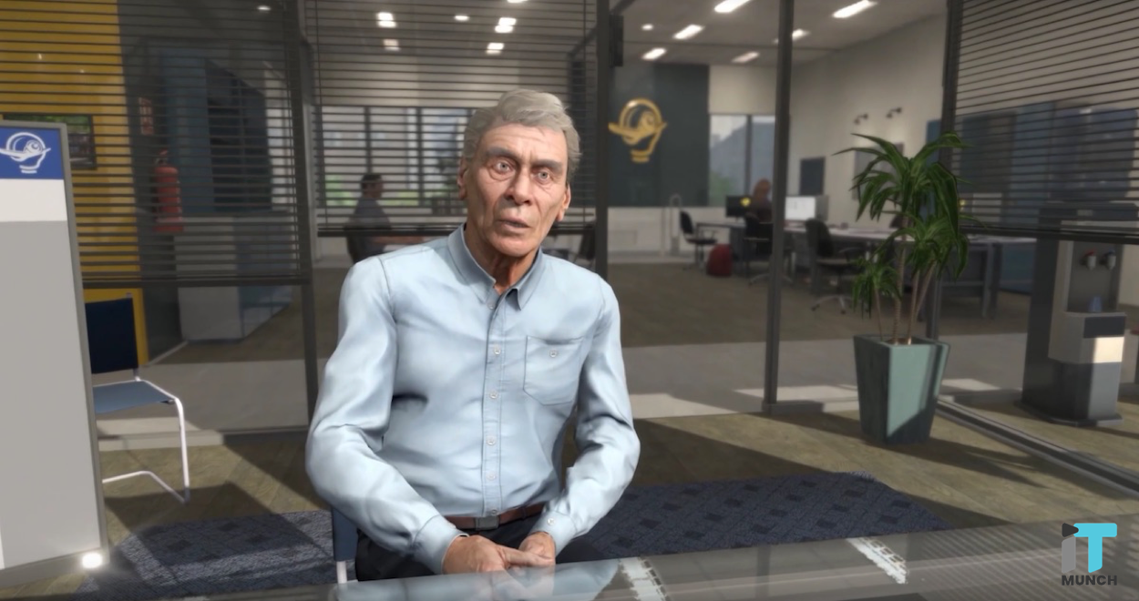 Virtual Reality at Work: How VR is Transforming Employee Training 1 VR character Barry used to practice employee firing | LegalTechMunch