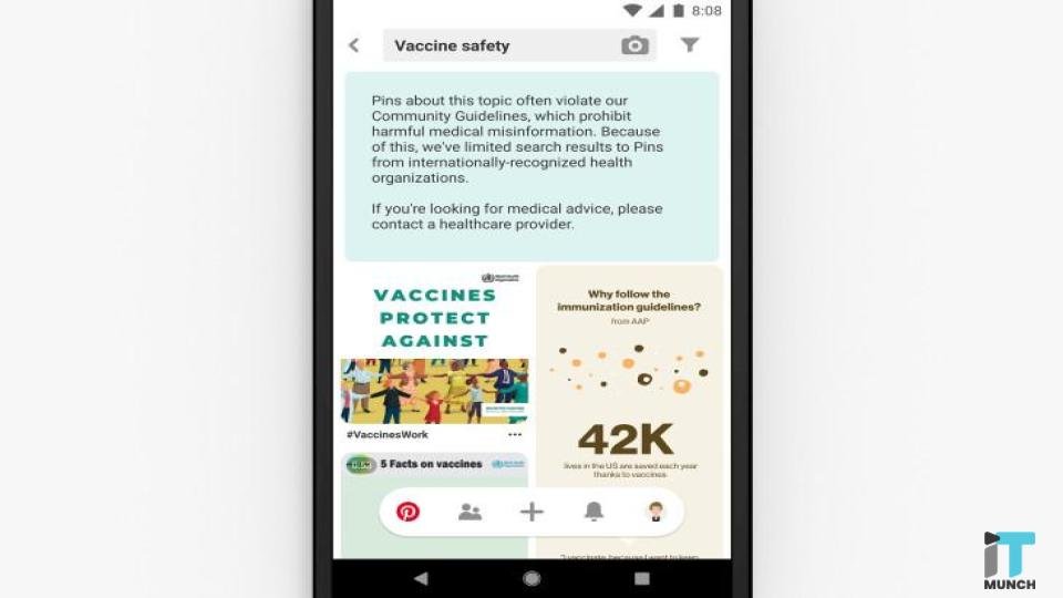 Pinterest To Display Information From Health Organizations 1 Health organisations information on pinterest | LegalTechMunch