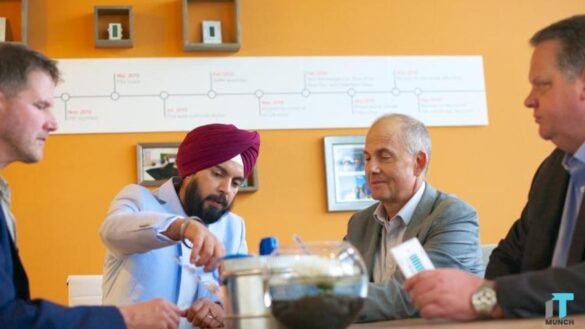 CEO of 75F in a meeting | LegalTechMunch