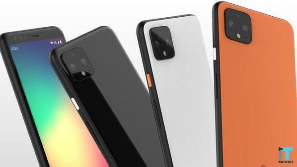 Google Pixel 4 with orange - coral color lineup | LegalTechMunch