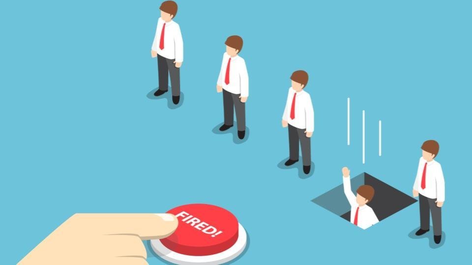 Employee layoffs graphical representation | LegalTechMunch