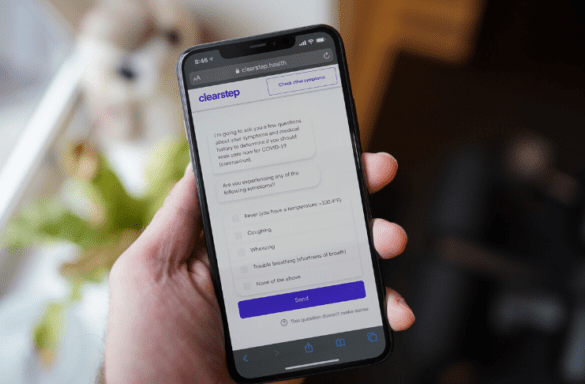 A person using Clearstep App on the phone | LegalTechMunch