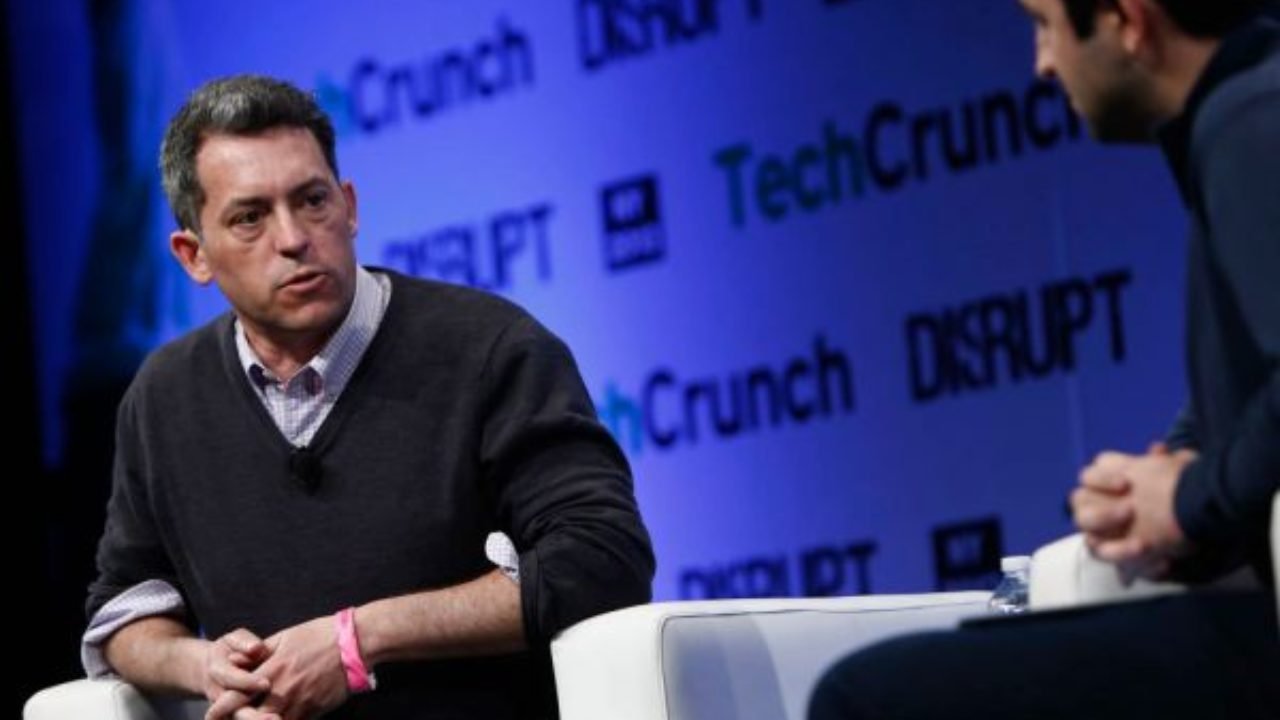 Jim Bankoff of Vox Media speaks onstage with Eric Eldon at the TechCrunch Disrupt NY 2013 | LegalTechMunch