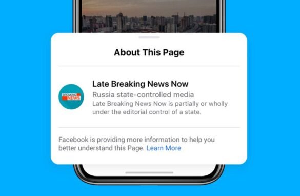 State controlled media posts by Facebook