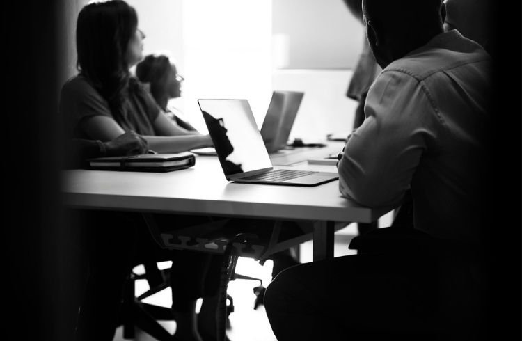 Employees attending a training session