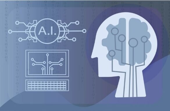 Cognitive computing and AI concept