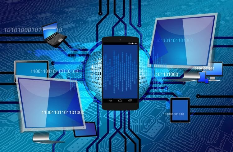 Different devices connected to cloud network