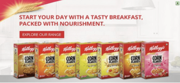 Kelloggs trying to boost offline scale through ad intervention.
