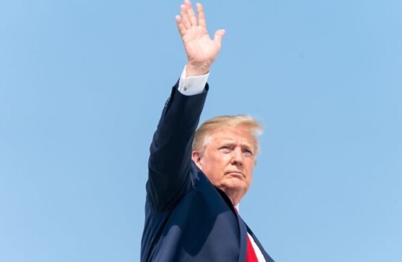 President Trump Returns from New Jersey